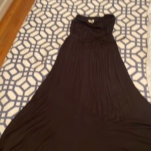 Black strapless Summer maxi dress 🌞